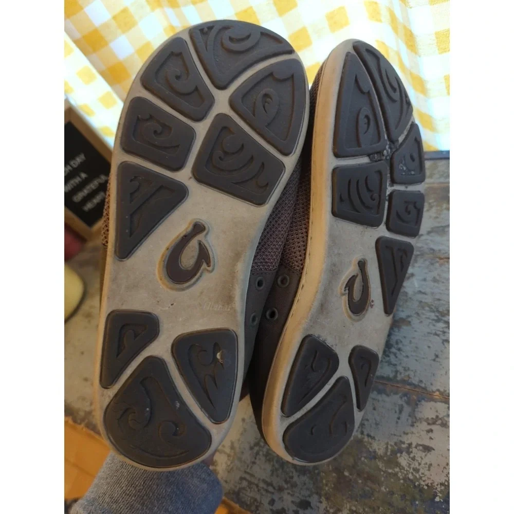 Men's OLUKAI Moku Pae Men's Boat Shoes Comfort Wet Tie‎ Laces & Stretch US 9.5